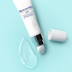 RescueMD vitamin E and peptides nourish lips for moisture retention