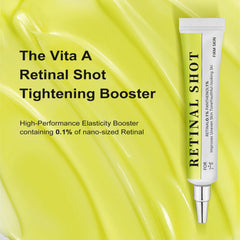 RETINAL SHOT ingredients closeup highlights retinol and panthenol