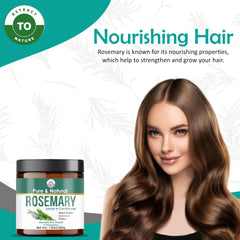Ingredients like rosemary and onion oil support hair vitality and conditioning