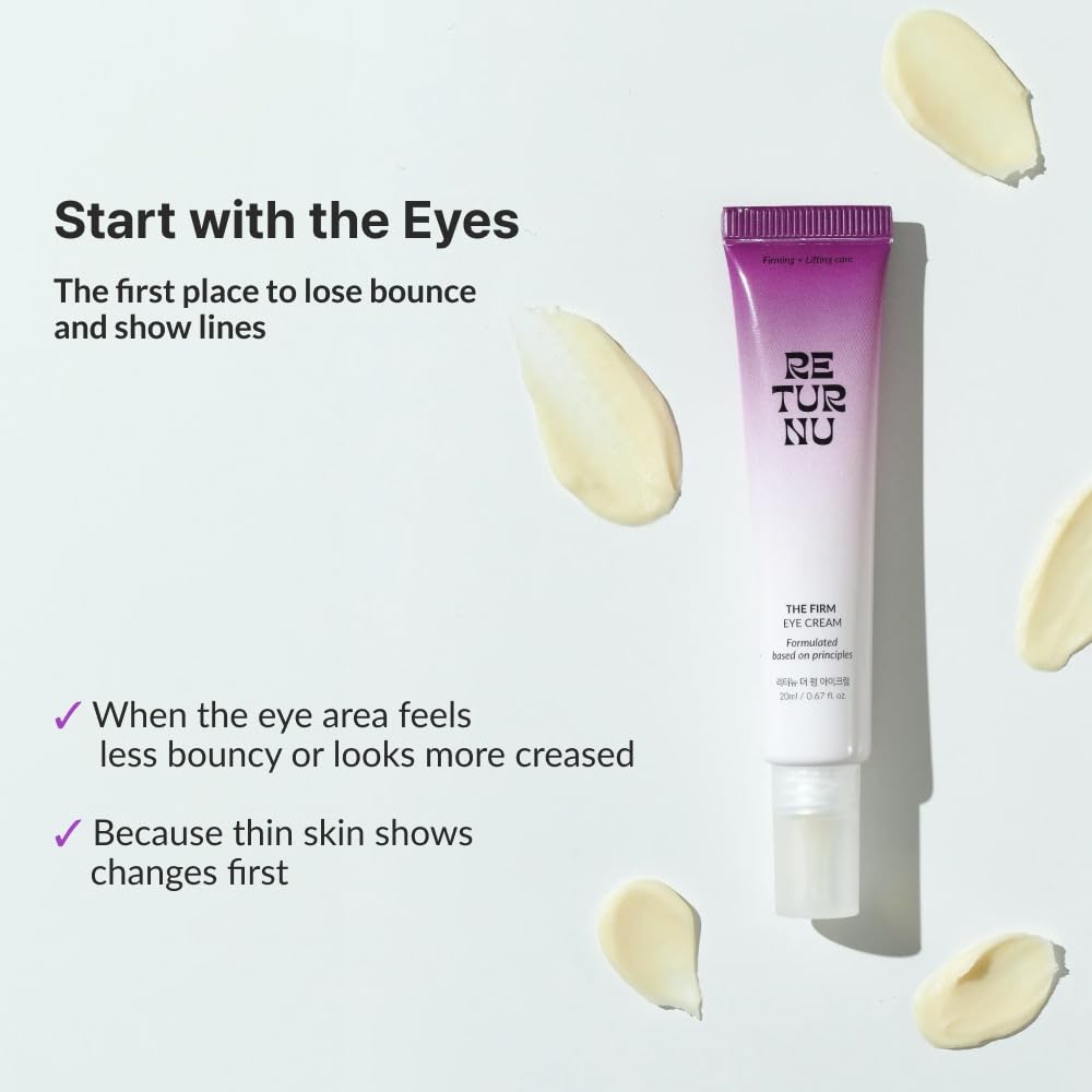 Returnu The Firm Eye Cream Korean thistle plant close-up emphasizing soothing care