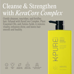 Rev320 Sleek N' Smooth keratin shampoo pump highlights daily-use cleansing and gentle care.