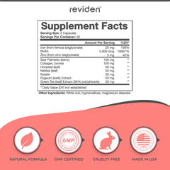 REVIDEN DHT Blocker daily dosing aids a consistent hair care routine.