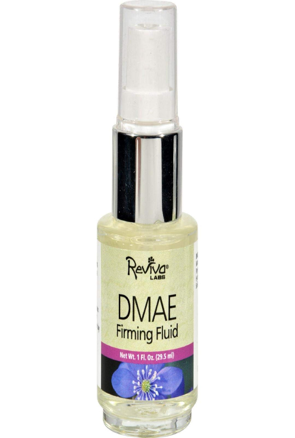 Reviva DMAE Concentrate bottle close-up for firmer, smoother-looking skin.
