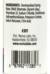 Reviva DMAE Concentrate packaging shot highlighting value and safety.