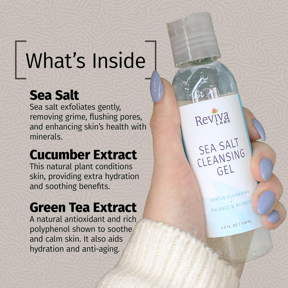 Reviva Labs Sea Salt Face Wash suitable for sensitive skin