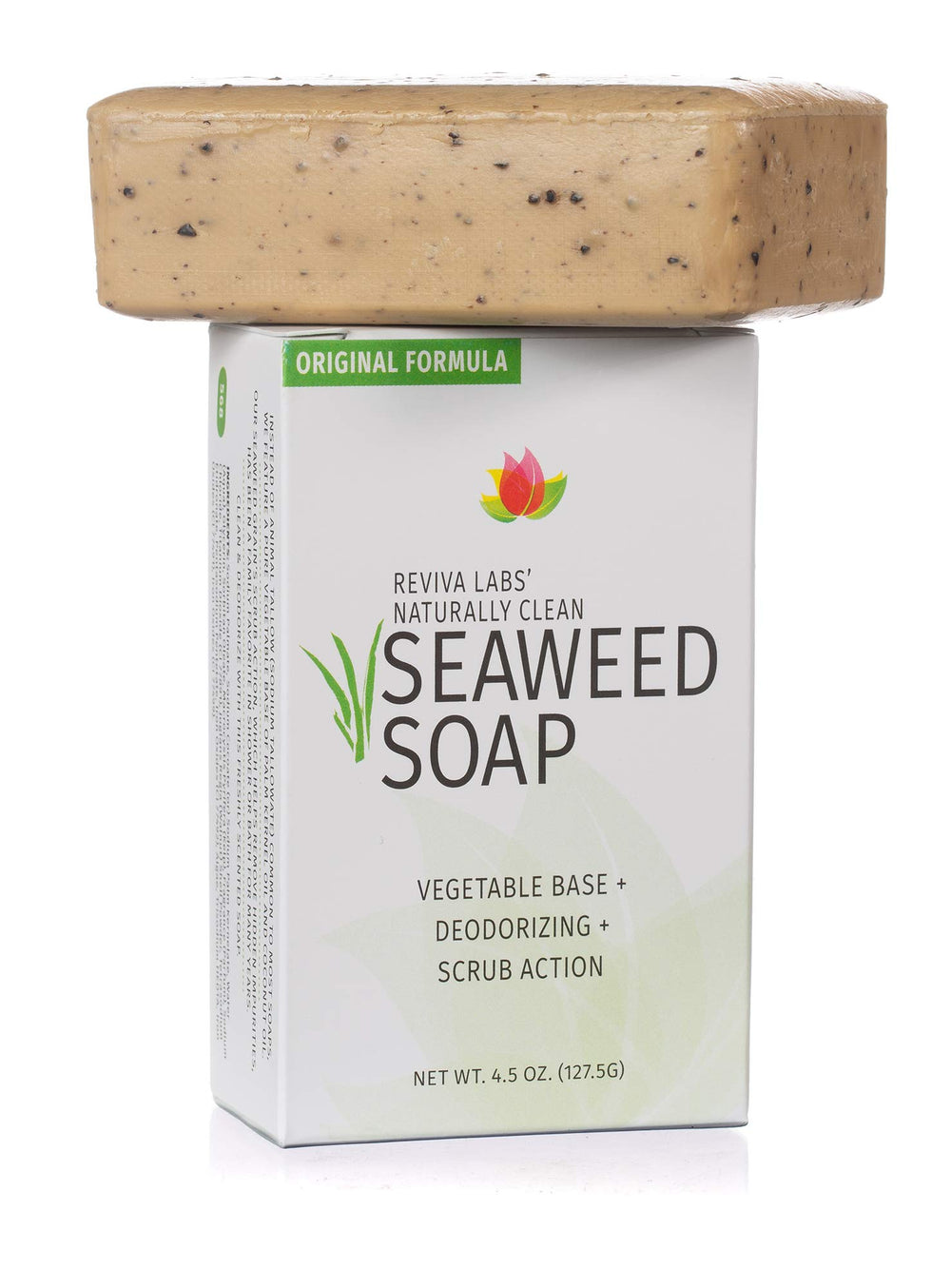 Reviva Seaweed Soap lather foamy, ideal for facial and body cleansing.