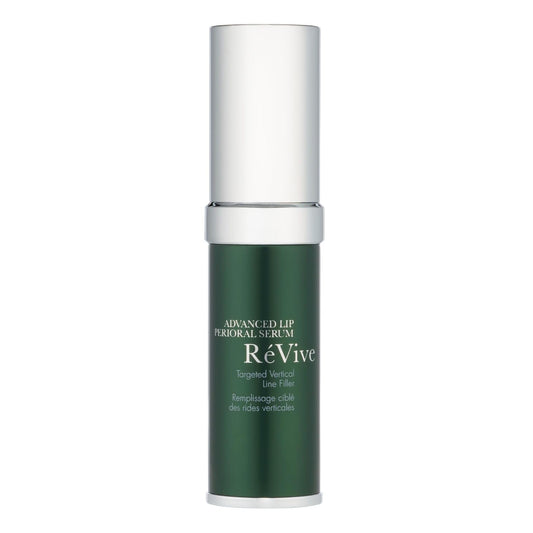 RéVive Advanced Perioral Lip Serum bottle shows premium packaging and hydration potential.