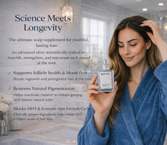 Generic Revive applied on scalp demonstrates nourishing hydration and balance.