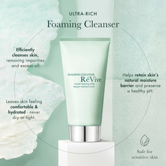 RéVive Foaming Cleanser green tea antioxidants image highlighting protective skin benefits