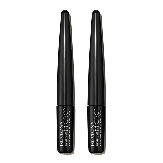 REVLON ColorStay Micro Tip Liner Blackout close-up highlights ultra-precise 0.1mm tip for sharp lines.