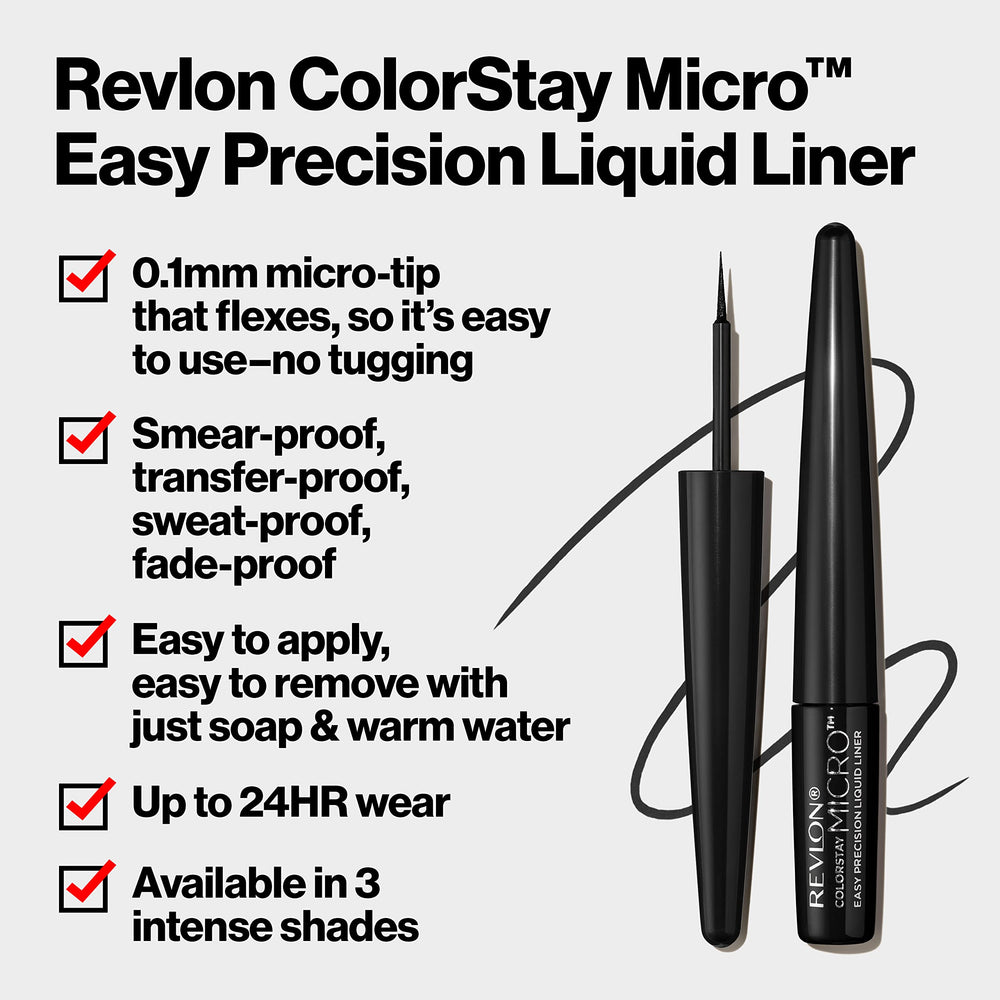 REVLON ColorStay Micro Tip Liner applied to eye for natural definition in daily looks.
