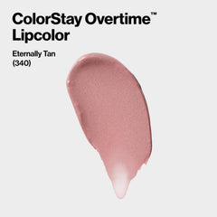 Revlon ColorStay Overtime color swatch demonstrates long-wear pigment in Eternally Tan.