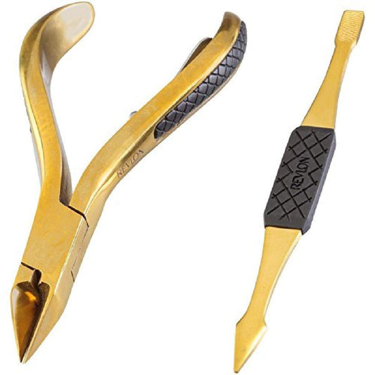 REVLON Gold Series toenail nipper for precise ingrown nail relief.