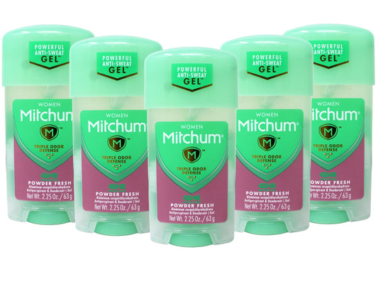 REVLON Mitchum Gel bottle pour for all-day freshness.