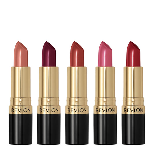 REVLON Super Lustrous Lipstick Gift Set Bare It All shade close-up for versatility