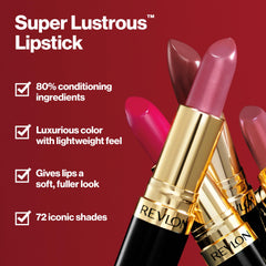 REVLON Super Lustrous Rum Raisin shade swatch highlights versatile berry tone