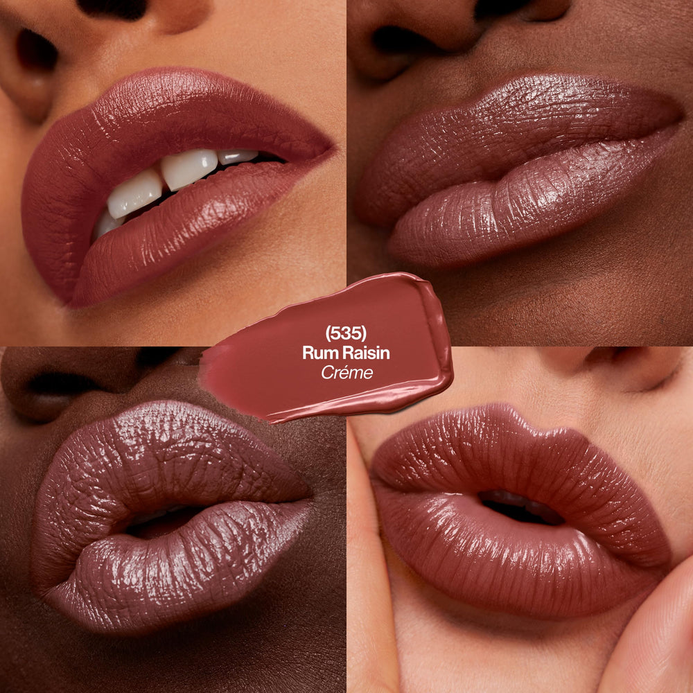 REVLON Super Lustrous shade swatches on skin demonstrate color payoff