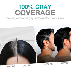 REVO shampoo foam on hair demonstrates quick 5-minute color and conditioning.