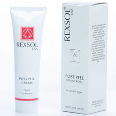 REXSOL Post Peel Cream jar supports hydration after procedures