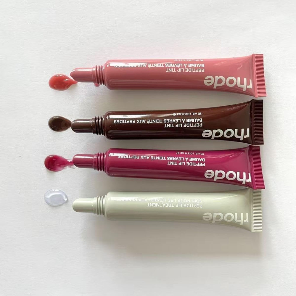Lifestyle shot of Rhode Gloss Lip Tint Toast for everyday gloss