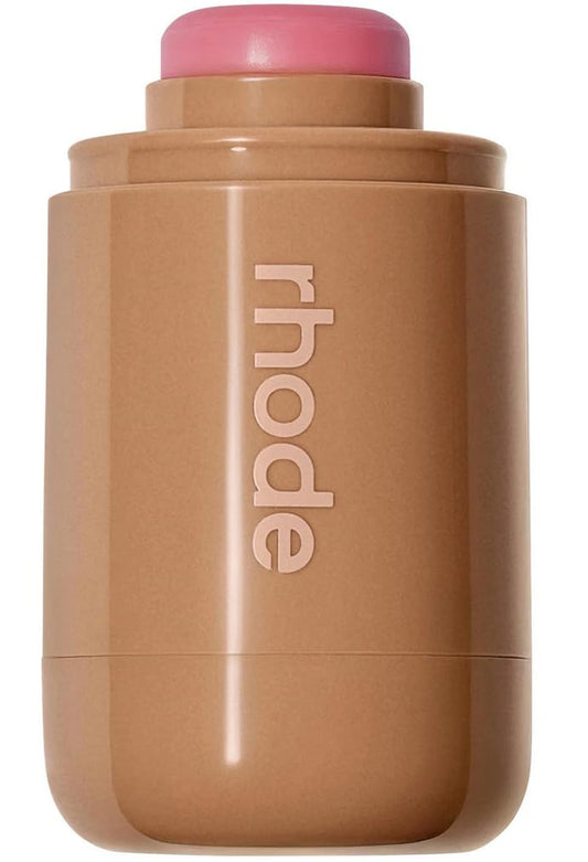 Rhode Pocket Blush Piggy compact front, travel-ready for on-the-go rosy glow