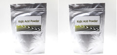 Rice Essence Kojic Acid Powder bottle label, ideal for DIY cosmetic formulations.