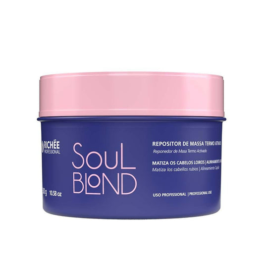 Richée Professional Soul Blond Thermo-Activated Mass Replacer jar with label, salon-grade care