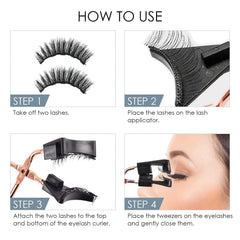 Richie House cils magnetiques sans crayon pour les yeux, pratique et propre.