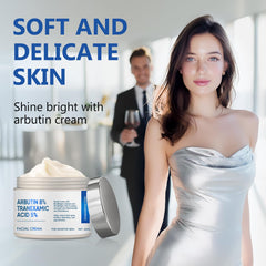 Richie House lightweight cream texture melts into skin for fast absorption.