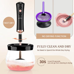 RICRIS rapid drying function at 26,000 RPM for quick brush readiness.