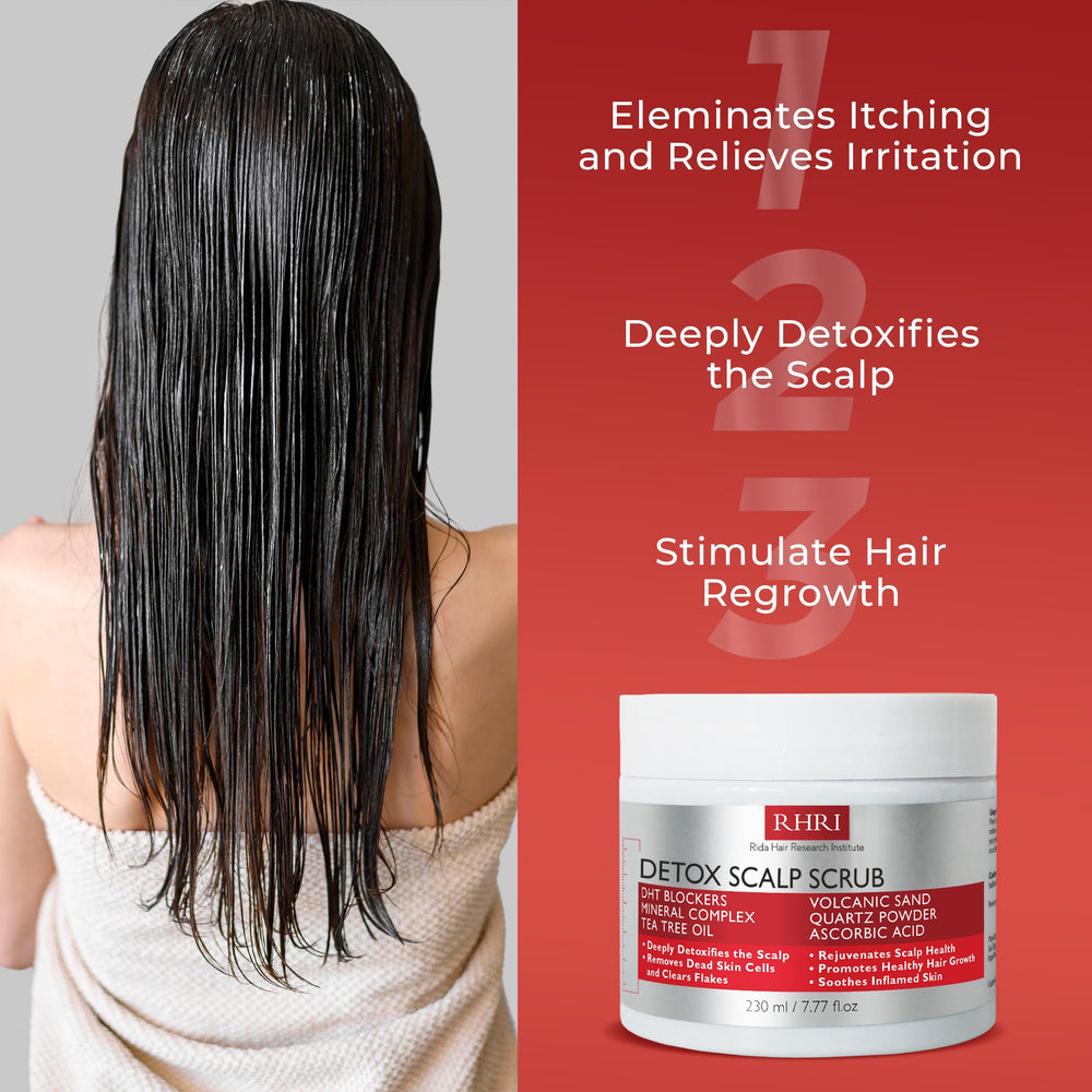 Rida Scalp Scrub result reveals refreshed, clean scalp after use
