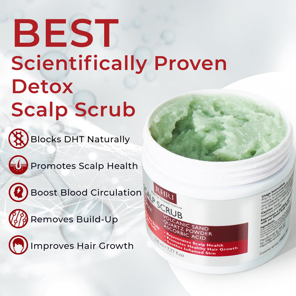 Rida Scalp Scrub volcanic sand texture for exfoliation and flake removal