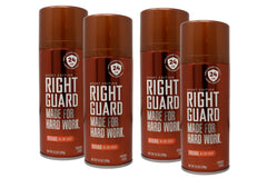 Right Guard Original deodorant spray underarm application for long-lasting freshness.