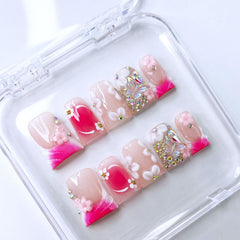 RIICFDD kit image showing glue and cuticle stick for prep and application.