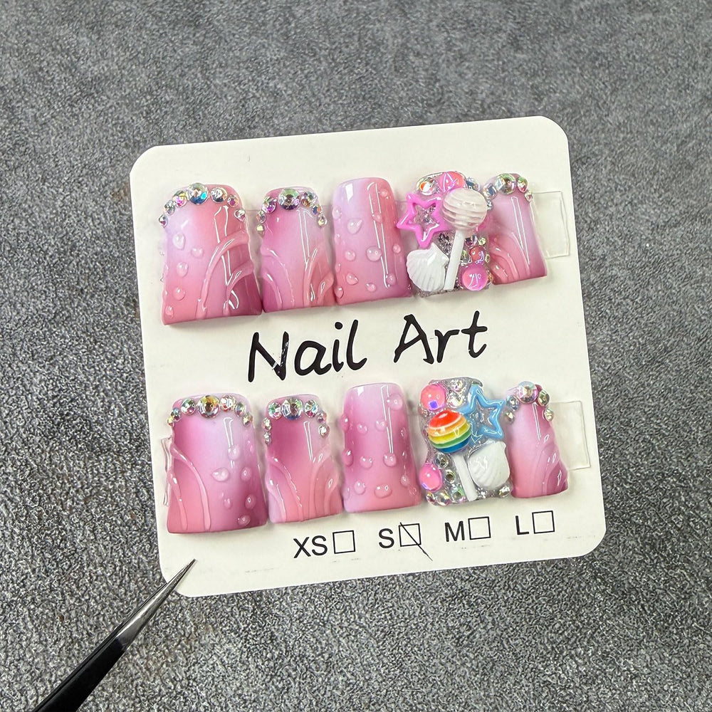 RIICFDD nails feature duck shell design for stylish wear