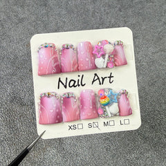 RIICFDD nails feature duck shell design for stylish wear