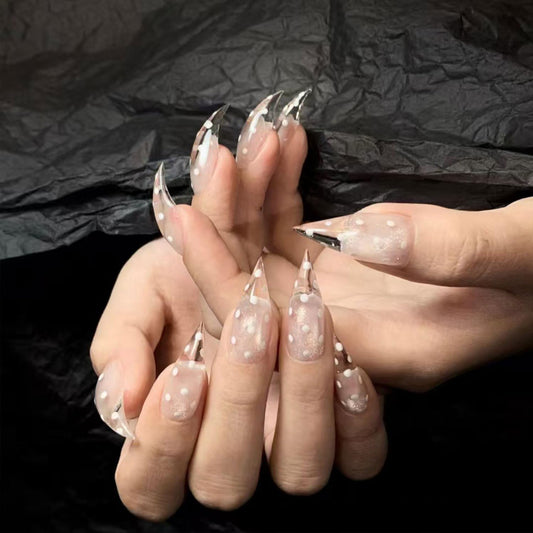 RIICFDD press-on nails 24-nail kit for quick at-home salon-quality manicures.