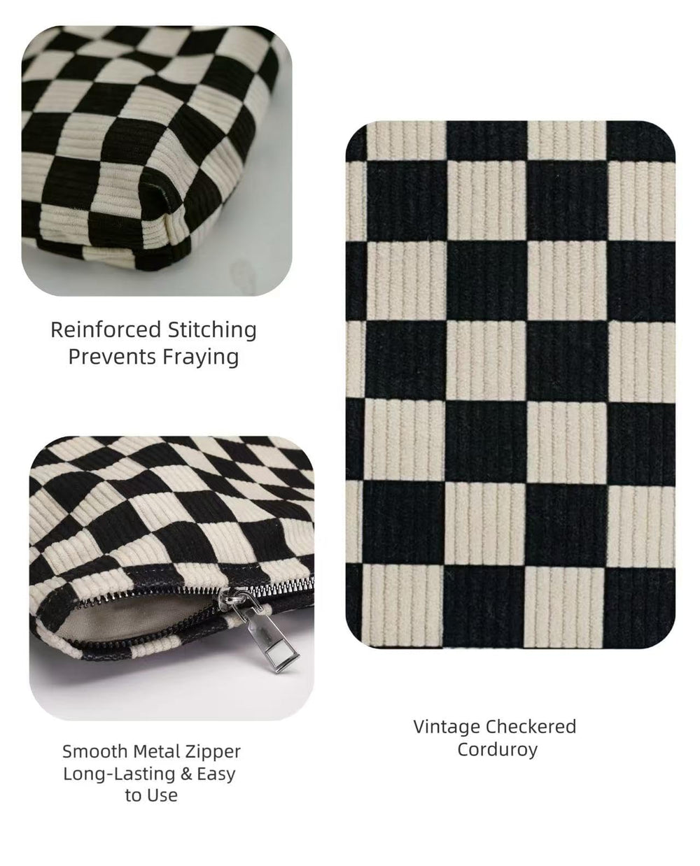 RIKMOXR corduroy travel toiletry bag keeps toiletries organized on the go