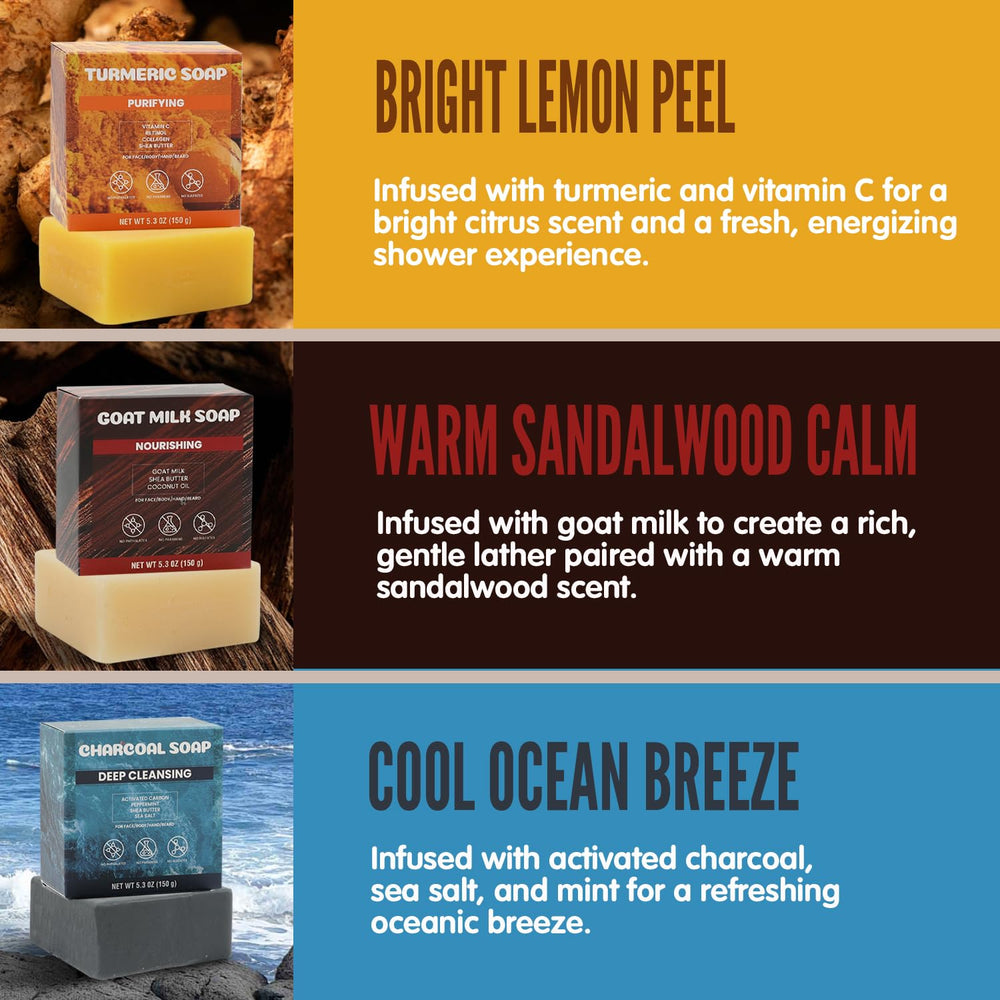 Rinse & Robust tea tree bar offering a refreshing cleanse with aromatic hints.