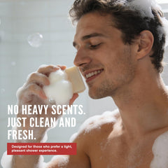 Rinse & Robust creamy lather forms during use for gentle cleansing