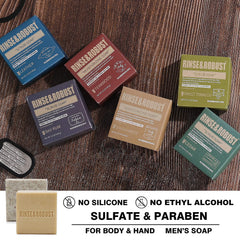 Rinse & Robust moisturizing soap formula demonstrates smooth lather