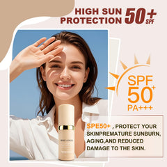 Rise Luxus Ultrablend foundation waterproof finish holds through humidity.