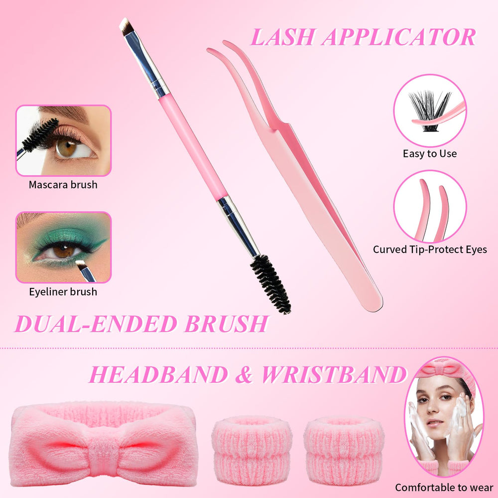 RITALASH 3D lash clusters variety shows options from 60 to 100D for different styles.