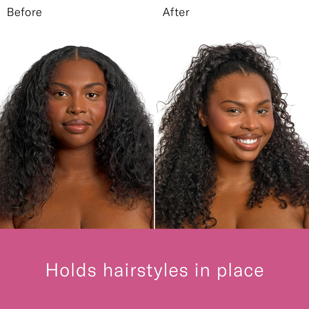 Rizos Curls Hair Wax Stick highlights castor oil for nourishment during styling.