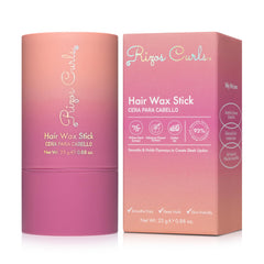 Rizos Curls Hair Wax Stick tames flyaways for a sleek finish.