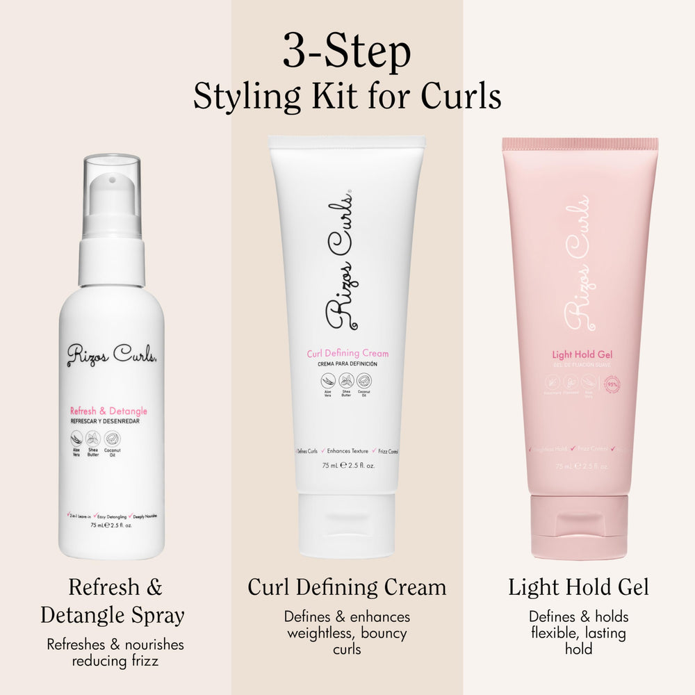Rizos Curls Light Hold Gel tube provides flexible hold and shine.