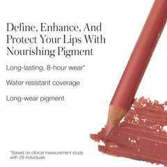 8-hour wear demo highlighting water-resistant lip pencil performance.
