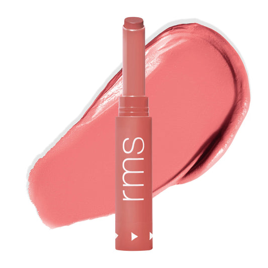 RMS Beauty Legendary Serum Lipstick The Nudes swatches with nude satin finish