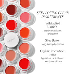 RMS Beauty Lip2Cheek lip swatch demonstrating sheer to bold lip color.
