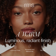RMS Beauty Redimension Hydra-Bronzer application swatch displaying buildable warmth for natural sculpt.